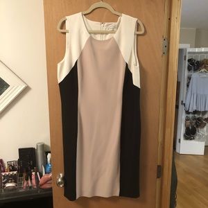 Tahari Color-block business dress